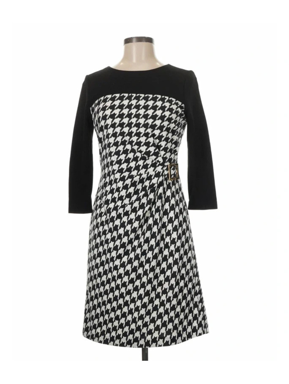 Tahari houndstooth Retro style dress sz10